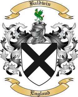 Baldwin Family Crest from England