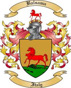 Balsama Family Crest from Italy