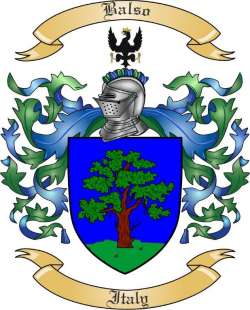 Balso Family Crest from Italy