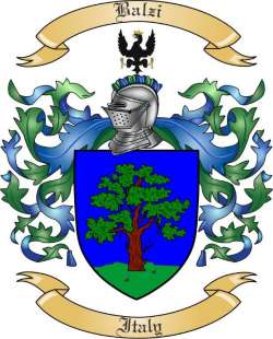 Balzi Family Crest from Italy