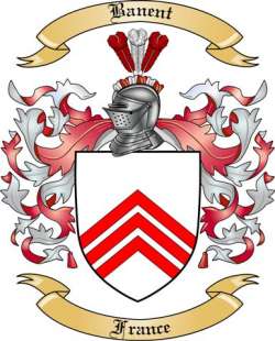 Banent Family Crest from France