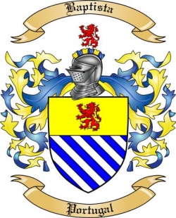 Baptista Family Crest from Portugal