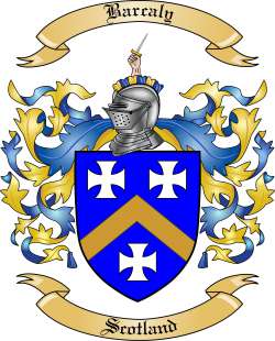 Barcaly Family Crest from Scotland