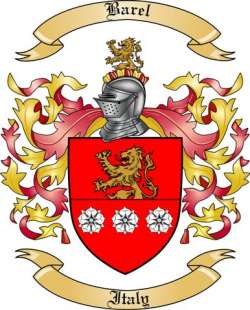 Barel Family Crest from Italy