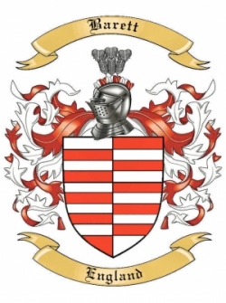 Barett Family Crest from England