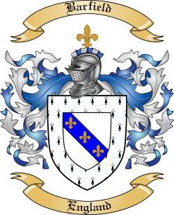 Barfield Family Crest from England