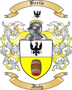 Barile Family Crest from Italy