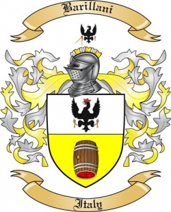 Barillani Family Crest from Italy