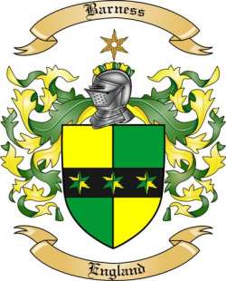 Barness Family Crest from England