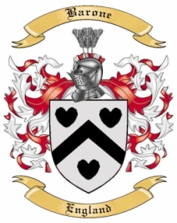 Barone Family Crest from England