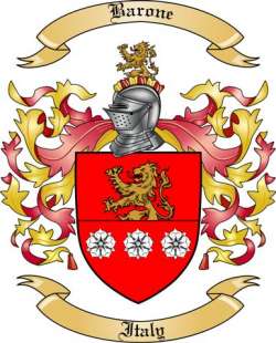 Barone Family Crest from Italy