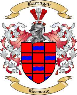 Barragan Family Crest from Germany