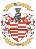 Barrat Family Crest from England