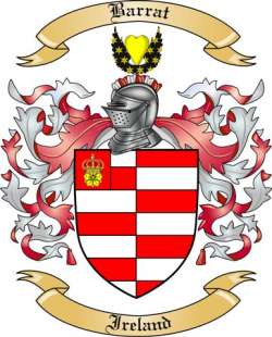 Barrat Family Crest from Ireland