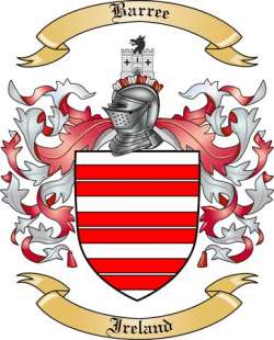 Barree Family Crest from Ireland