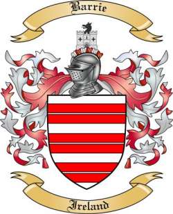 Barrie Family Crest from Ireland