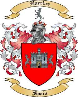 Barrios Family Crest from Spain