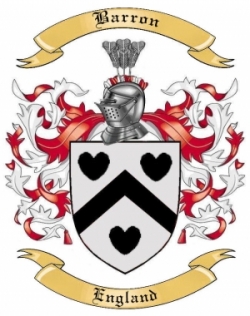 Barron Family Crest from England