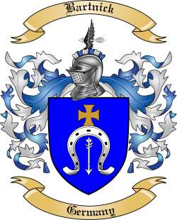 Bartnick Family Crest from Germany
