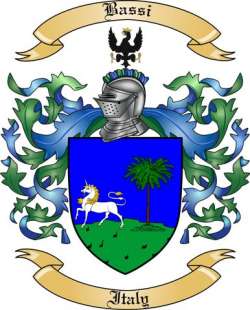 Bassi Family Crest from Italy