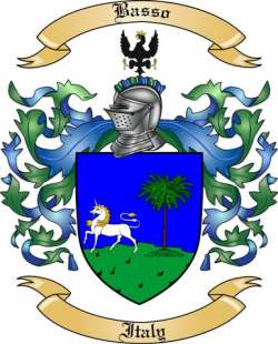 Basso Family Crest from Italy