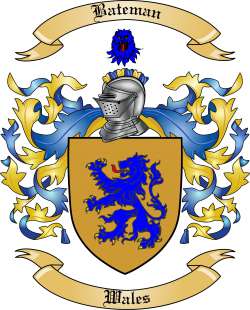 Bateman Family Crest from Wales