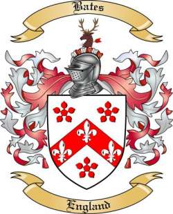 Bates Family Crest from England