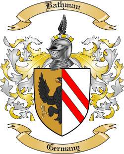 Bathman Family Crest from Germany