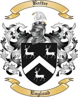 Battee Family Crest from England