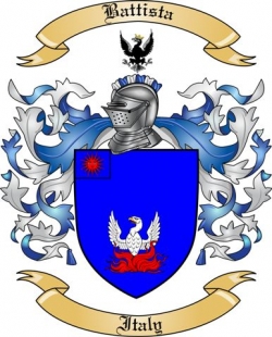 Battista Family Crest from Italy