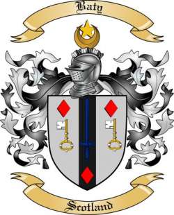 Baty Family Crest from Scotland