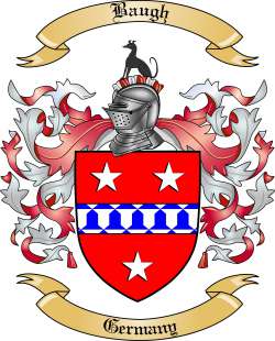 Baugh Family Crest from Germany2