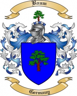 Baum Family Crest from Germany2