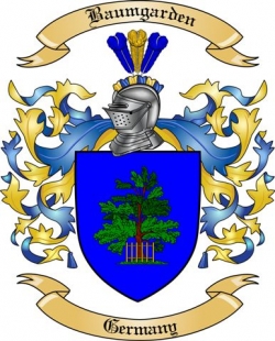Baumgarden Family Crest from Germany