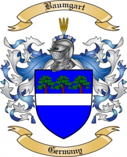 Baumgart Family Crest from Germany2