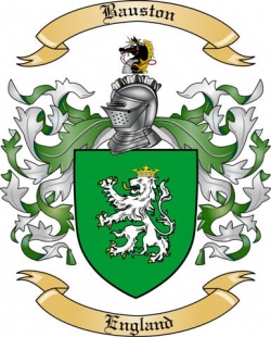 Bauston Family Crest from England