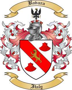 Bavara Family Crest from Italy