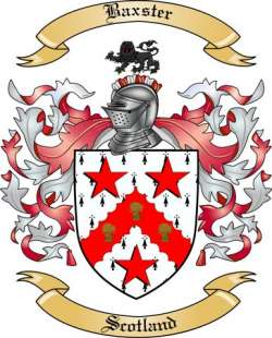 Baxster Family Crest from Scotland