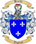 Bazelle Family Crest from England