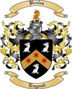 Beales Family Crest from England