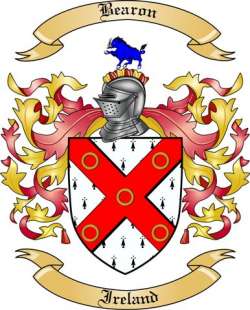 Bearon Family Crest from Ireland