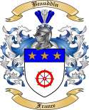 Beauddin Family Crest from France