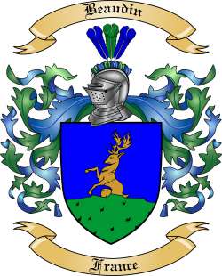 Beaudin Family Crest from France2