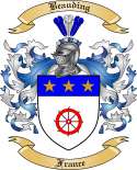 Beauding Family Crest from France