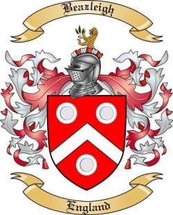Beazleigh Family Crest from England