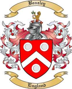 Beazley Family Crest from England