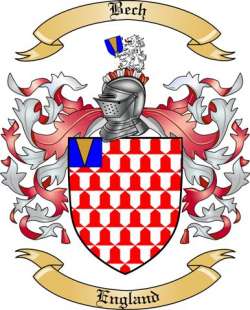 Bech Family Crest from England