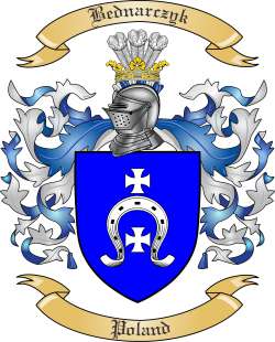 Bednarczyk Family Crest from Poland