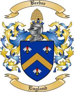 Beebee Family Crest from England
