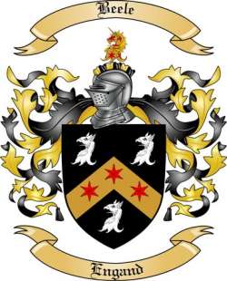 Beele Family Crest from England